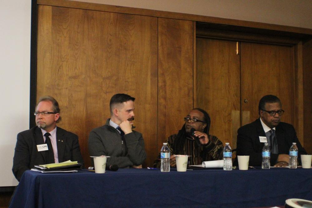 Panel Featuring [l-r] Adam Trott, Jay Breneman, Gary Horton, and Rev. Charles Mock