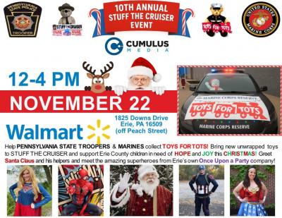 Stuff The Cruiser For Toys For Tots! 