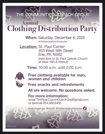 Annual Clothing Distribution Party