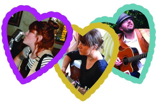Hear what some of the best local songwriters have to say about love, like Brooke Surgener (left), Pine Diary's Jess Royer, and Zack Orr