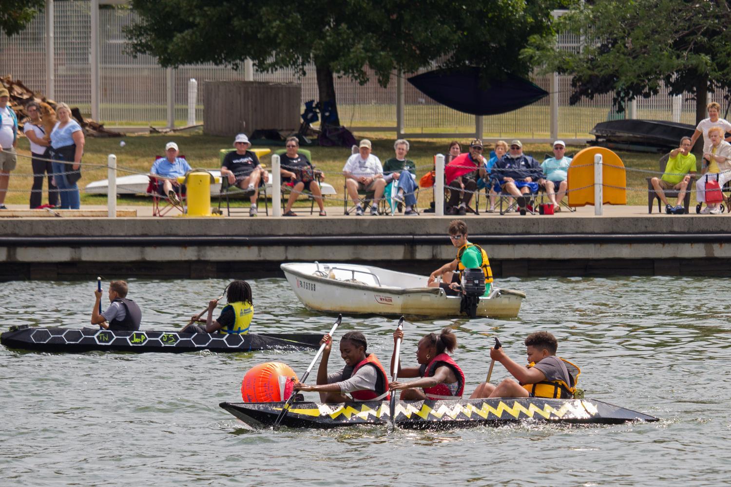 Gliding to Victory The Annual Cardboard Boat Regatta Erie Reader