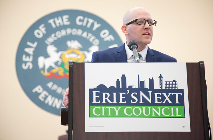 Erie City Council Candidate Kevin Otteni. Photo by Maitham Basha-Agha