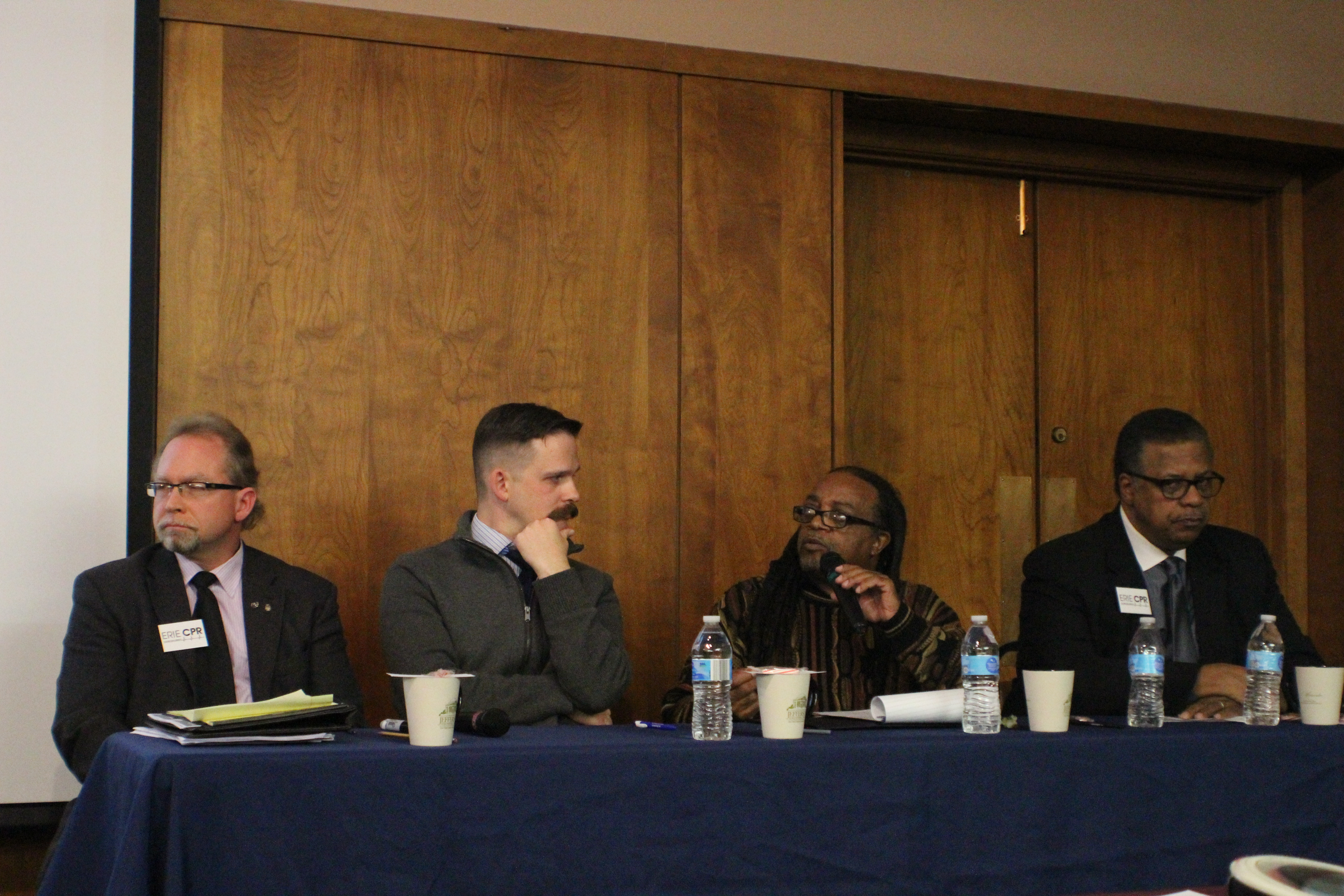 Panel Featuring [l-r] Adam Trott, Jay Breneman, Gary Horton, and Rev. Charles Mock